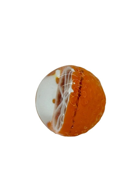 Lyons Glass Half Fruit Orange Marble