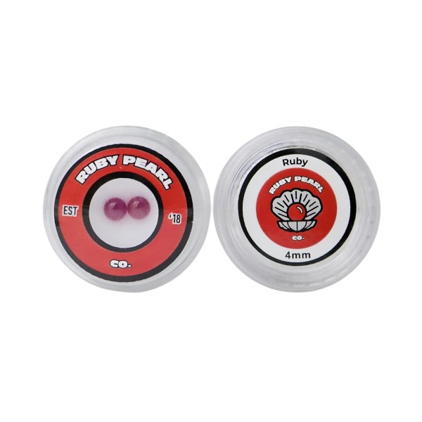 4mm Ruby Terp Pearls