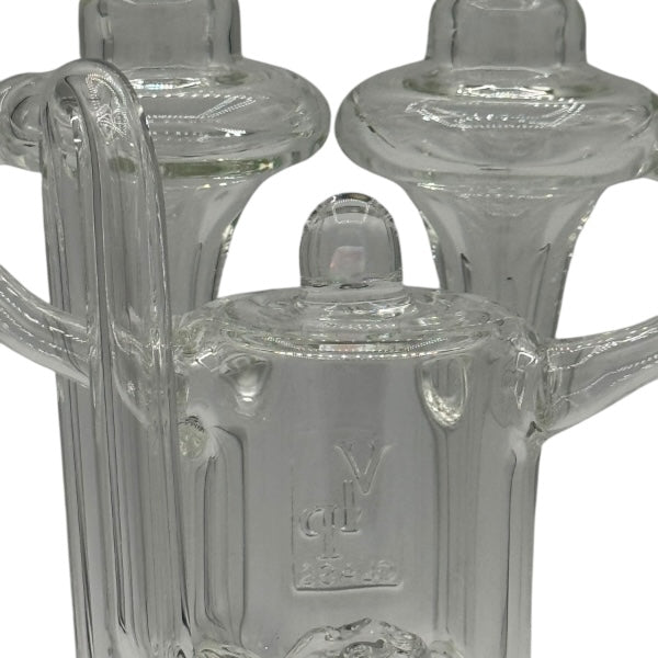 VIP Glass Double Barrel Recycler Puffco Top
