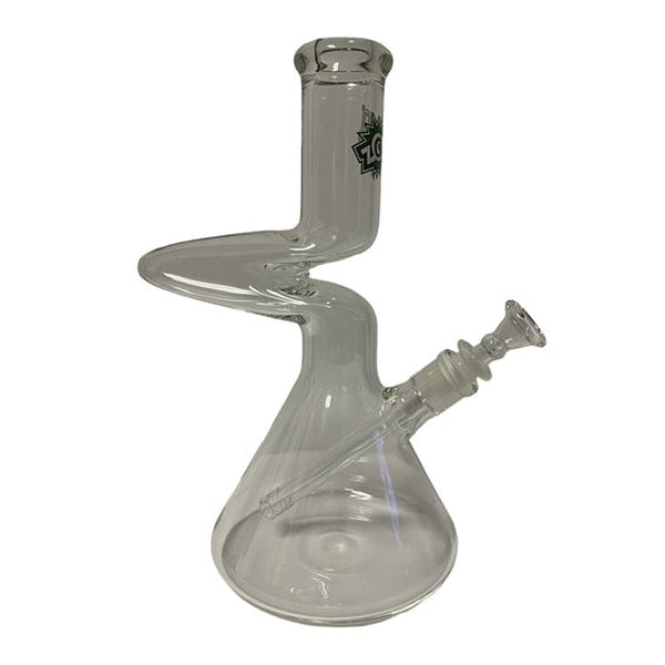 Zong Glass- Skinny Clear 1 Kink Beaker