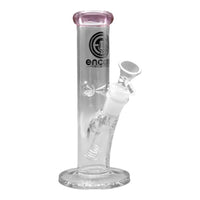 8" Mini Straight Tube Bong w/ Ice Pinches
