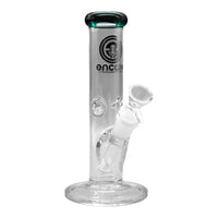 8" Mini Straight Tube Bong w/ Ice Pinches