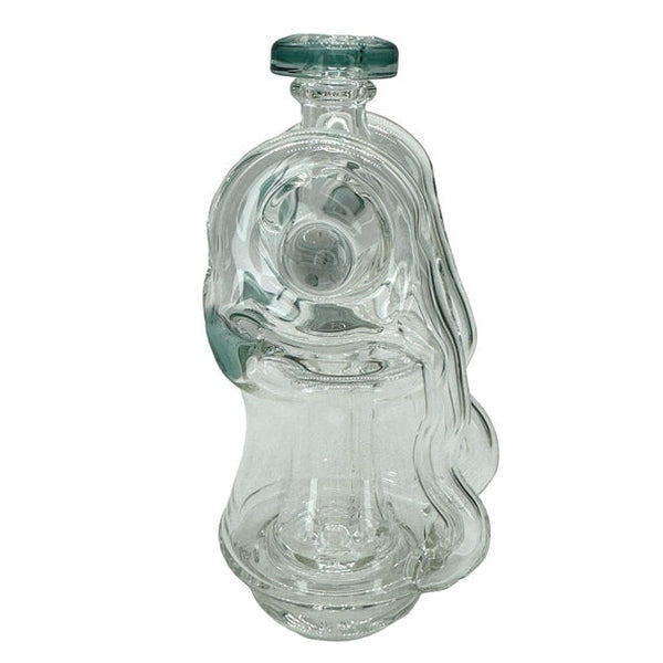 Ery Glass Double Disc Recycler Puffco Attachment