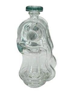 Ery Glass Double Disc Recycler Puffco Attachment
