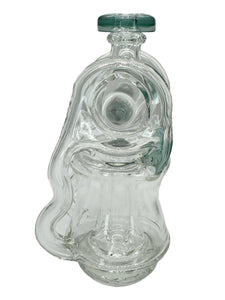 Ery Glass Double Disc Recycler Puffco Attachment
