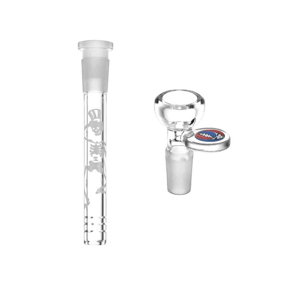 Grateful Dead x Pulsar Space Your Face Straight Tube Glass Water Pipe