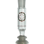 Glass Carbon Filter Adapter – 14mm, Female Top/Male Bottom Honeycomb