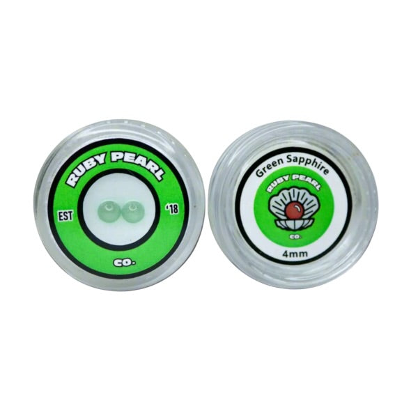 4mm Green Sapphire Terp Pearls