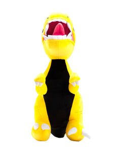 Elbo-Yellow Open Mouth Raptor Plush Toy 28"