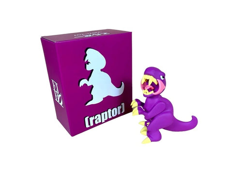 Purple Raptor Vinyl Toy 6 inch