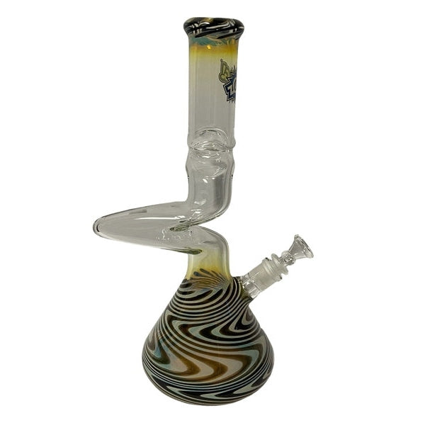 Zong Glass- Worked 2 Kink Beaker