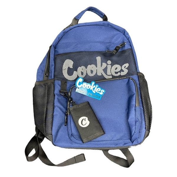 Cookies Stasher Navy Blue Backpack with Wallet