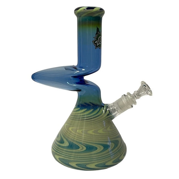 Zong Glass- Worked Colored 1 Kink Beaker