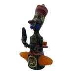 Creep Glass Sand Blasted Buddha Bird Rig