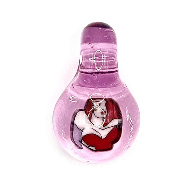 Keys Glass Girl Pendy